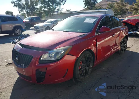 2012 Buick Regal Gs из США, поврежденный, VIN 2G4GV5GVXC9211484